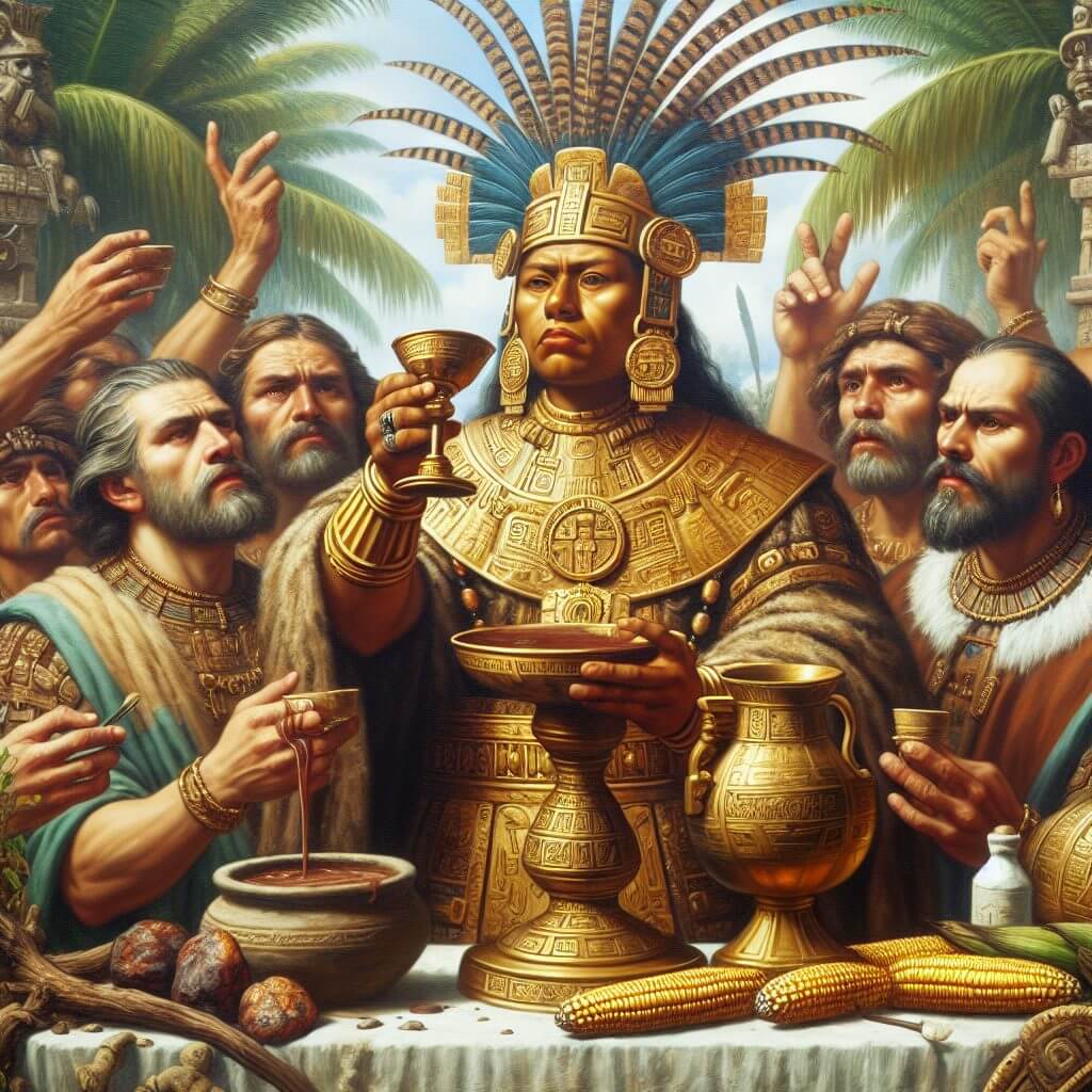Quand les conquistadors débarquèrent au Mexique, ils tombèrent nez à nez avec l'empereur Moctezuma sirotant son xocolatl vanillé dans des coupes en or.