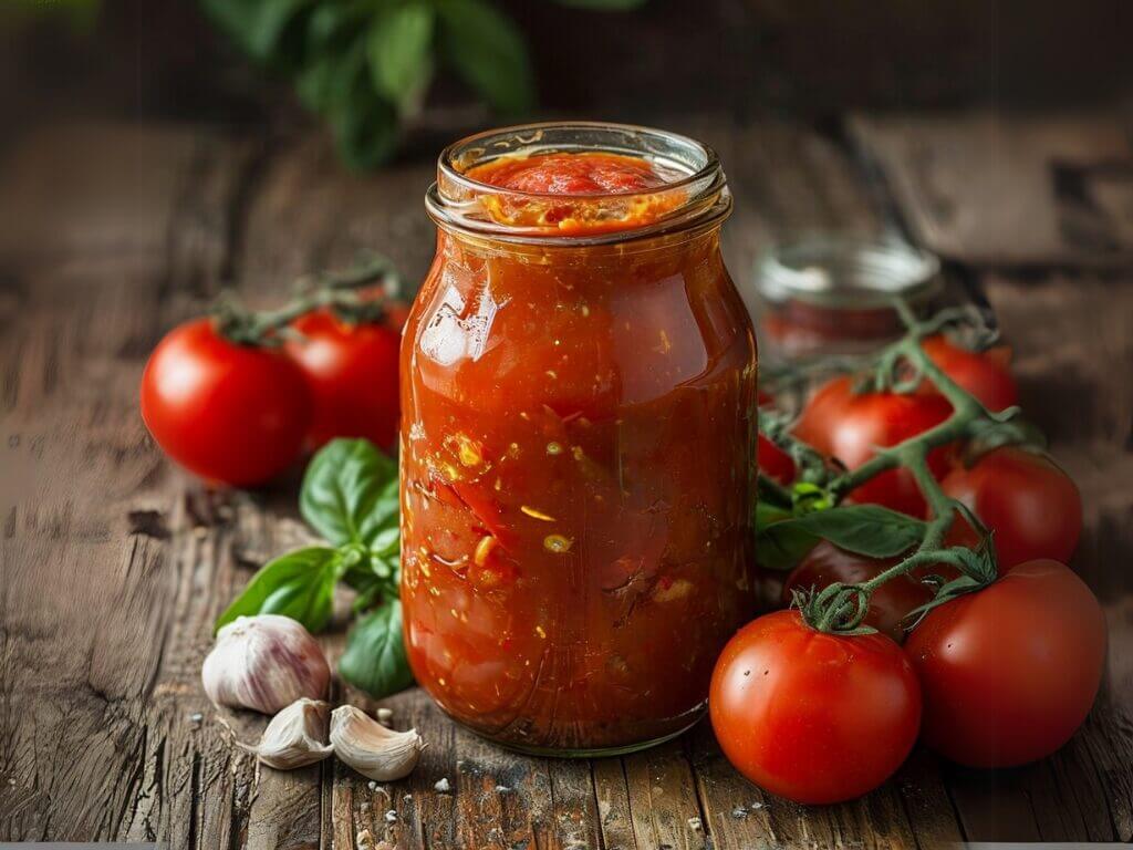 Passata di pomodoro ricetta della nonna fatta in casa con pomodori maturi, erbe aromatiche e sapori genuini della tradizione.