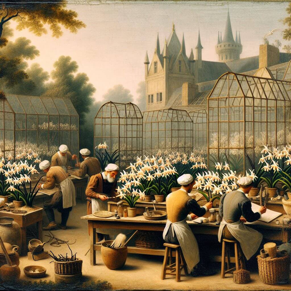 Histoire de la vanille 6 Faire pousser de la vanille hors du Mexique s'avéra être un véritable casse-tête. Les botanistes européens s'arrachaient les cheveux : leurs plants restaient désespérément stériles.