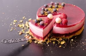 Bavarois vanille framboise