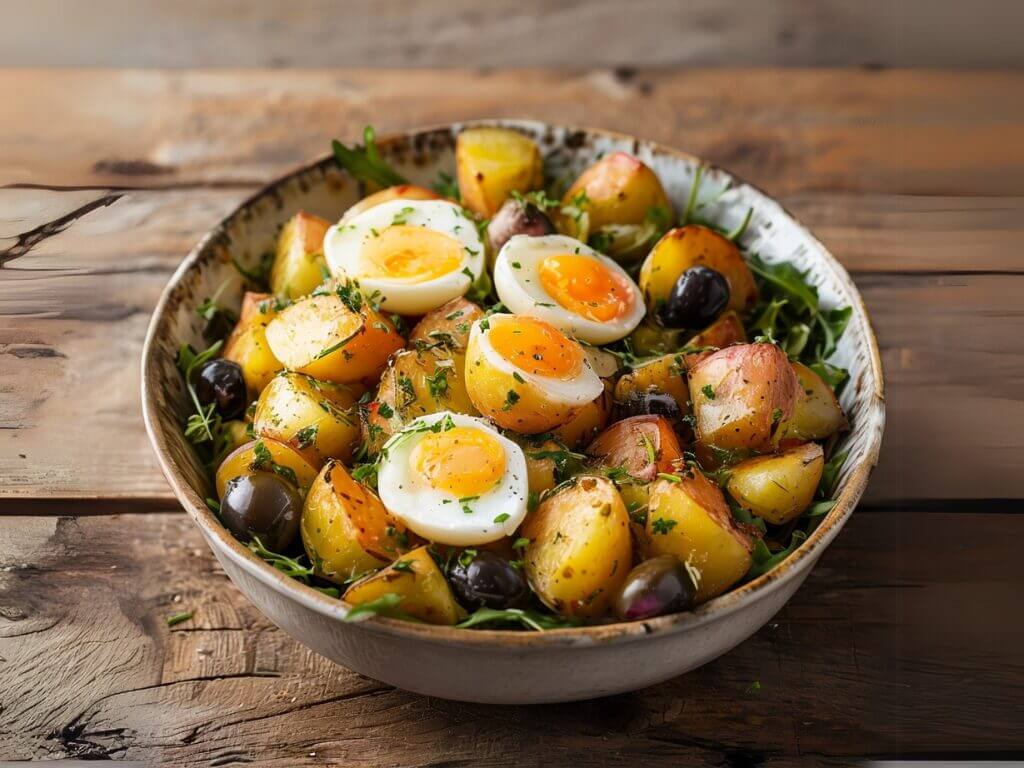 Salade de pommes de terre fraîche au poivre sauvage de Madagascar, un plat savoureux et original.