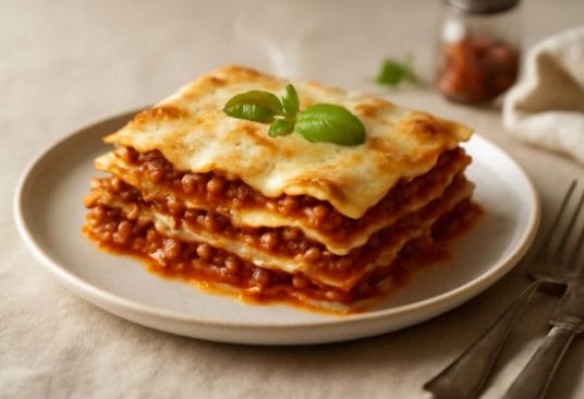 Lasagnes à la Bolognaise aux Épices Vahina : Recette Italienne Traditionnelle 1 Lasagnes italiennes traditionnelles à la bolognaise parfumée aux épices Vahina, gratinées au four