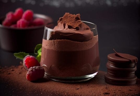 Délicieuse Mousse au Chocolat Intense et Extrait de vanille Bourbon, mousse aérienne au chocolat intense avec vanille Bourbon