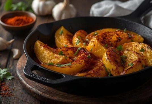 Pâtissons Poêlés au Paprika Fumé et Ail dorés et parfumés, accompagnement végétarien délicieux